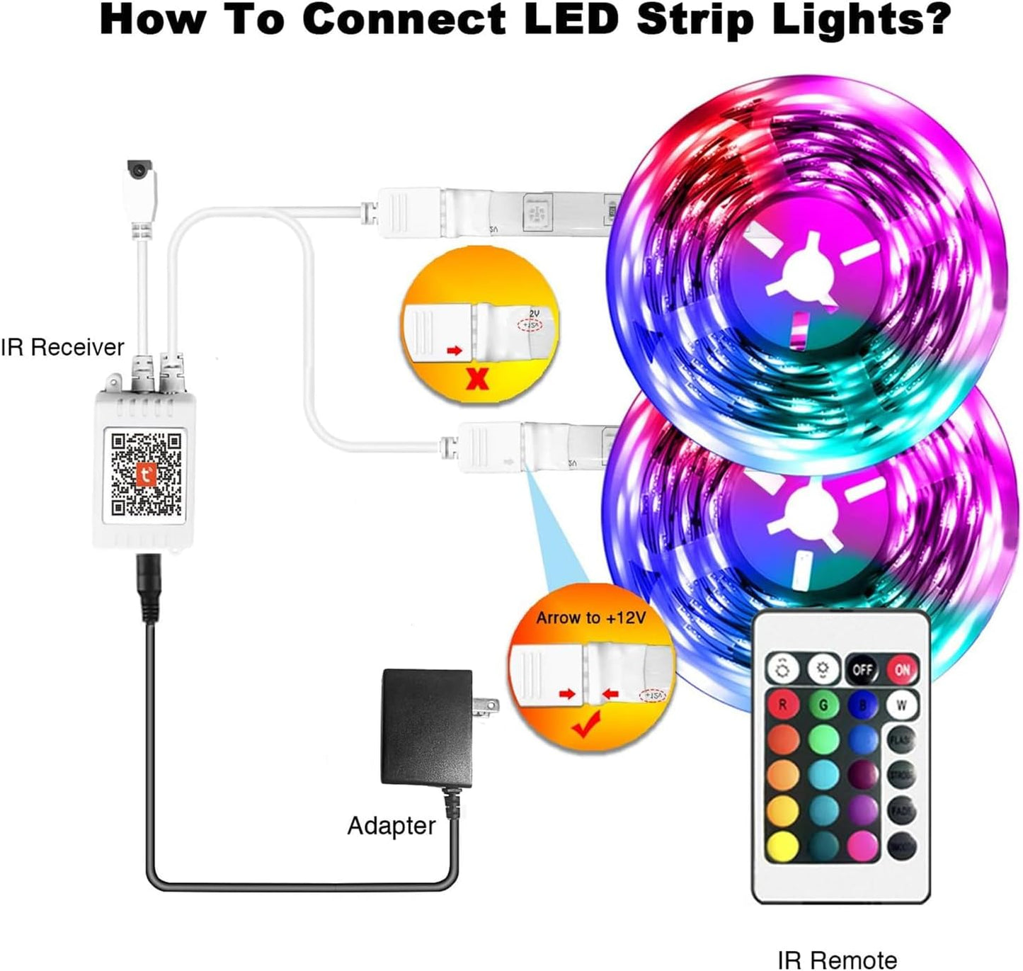 100Ft Led Lights for Bedroom Sync with Music, Led Strip Lights Compatible with Alexa and Google Home