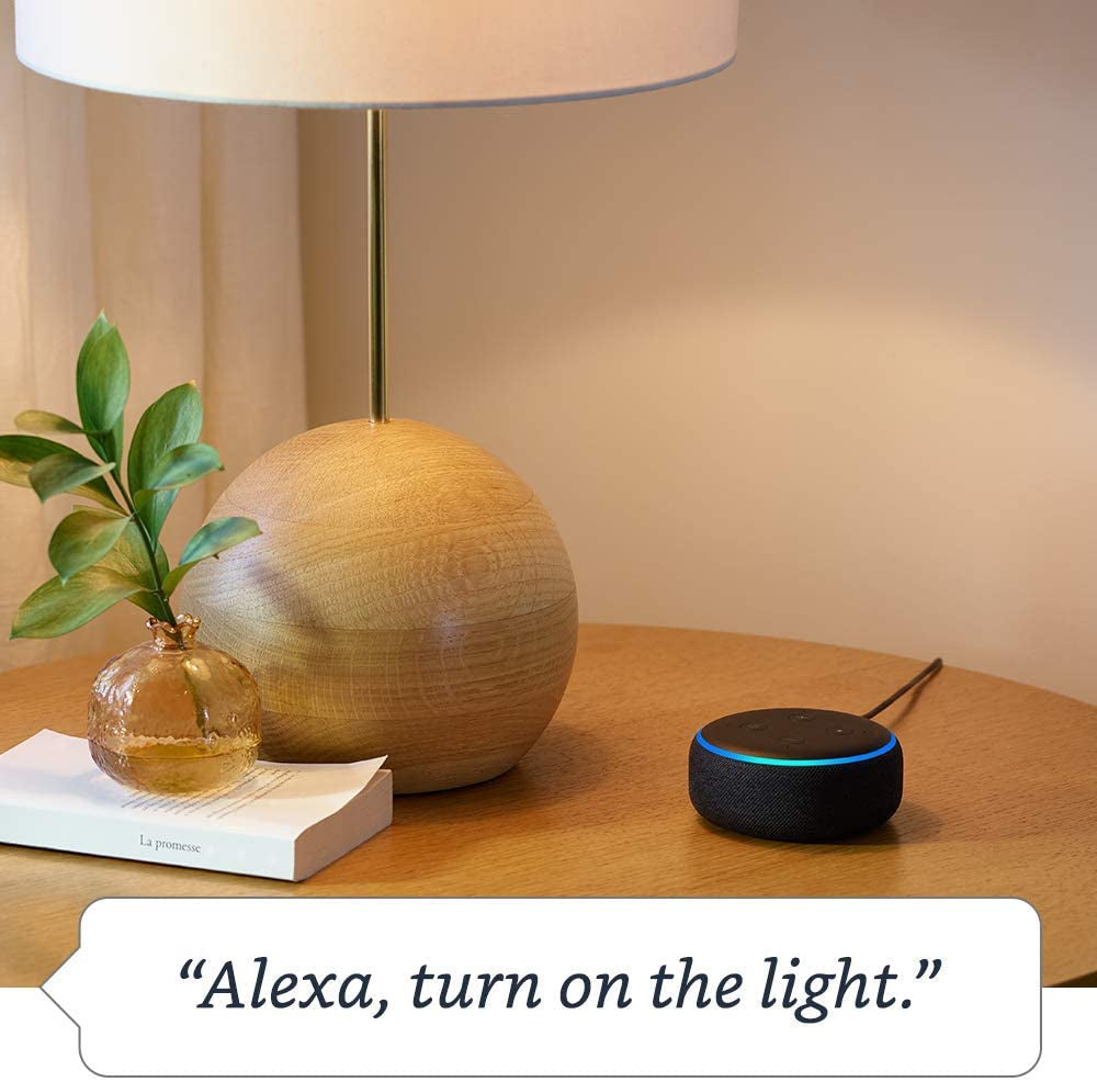 Smart Dimmer Switch, 3-Way with Echo Dot 3Rd Gen, Charcoal