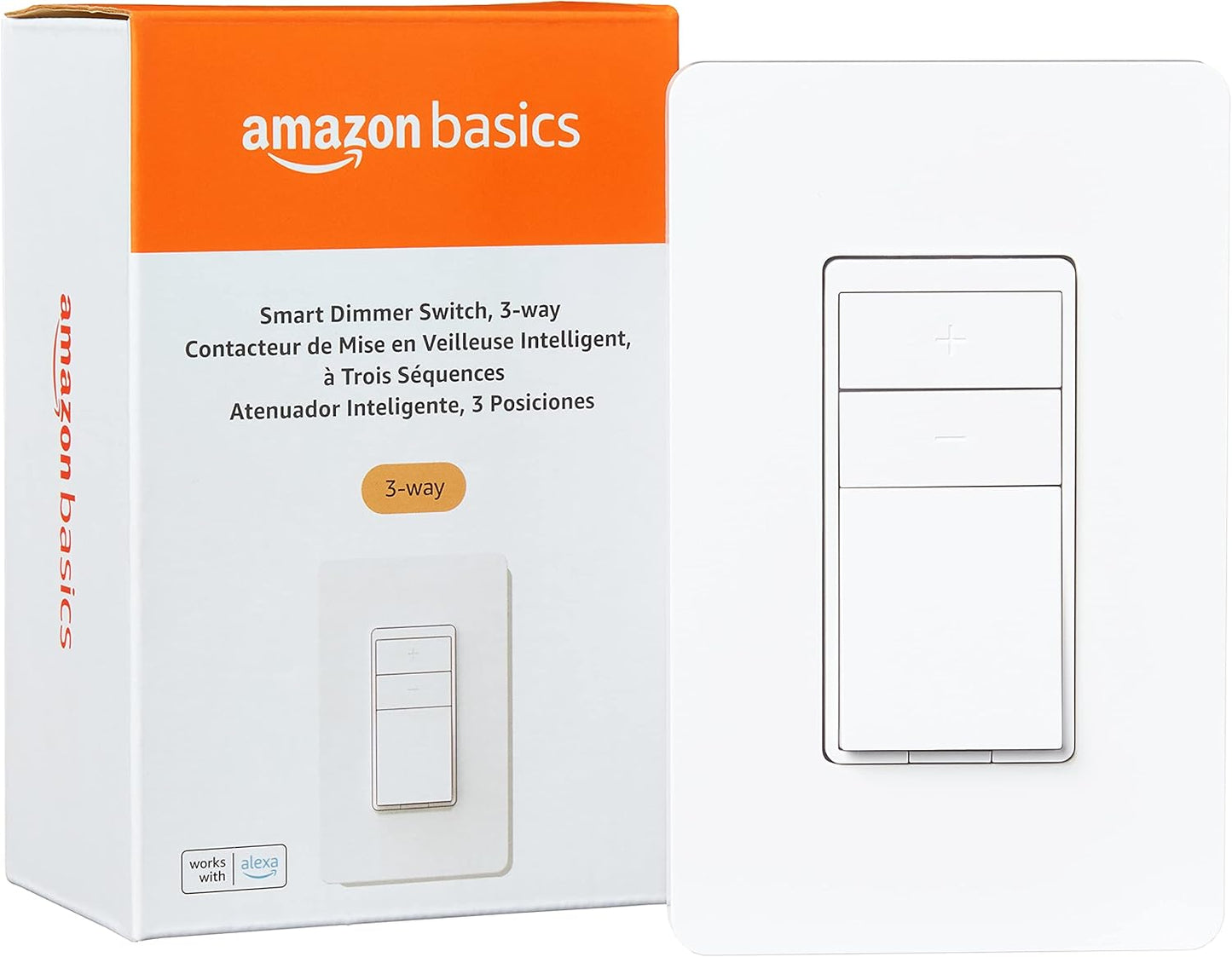 Smart Dimmer Switch, 3-Way with Echo Dot 3Rd Gen, Charcoal