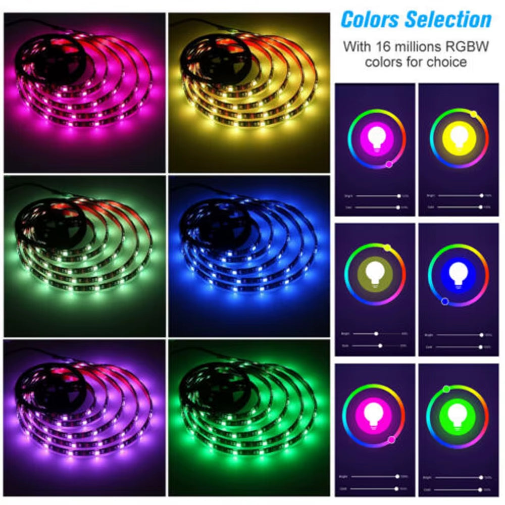 Wifi Smart Mini Led Controller DC 5V 12V 24V RGBW RGBWW RGB+CCT RGB Strip Controller TUYA Smart Life APP Echo plus Voice Control