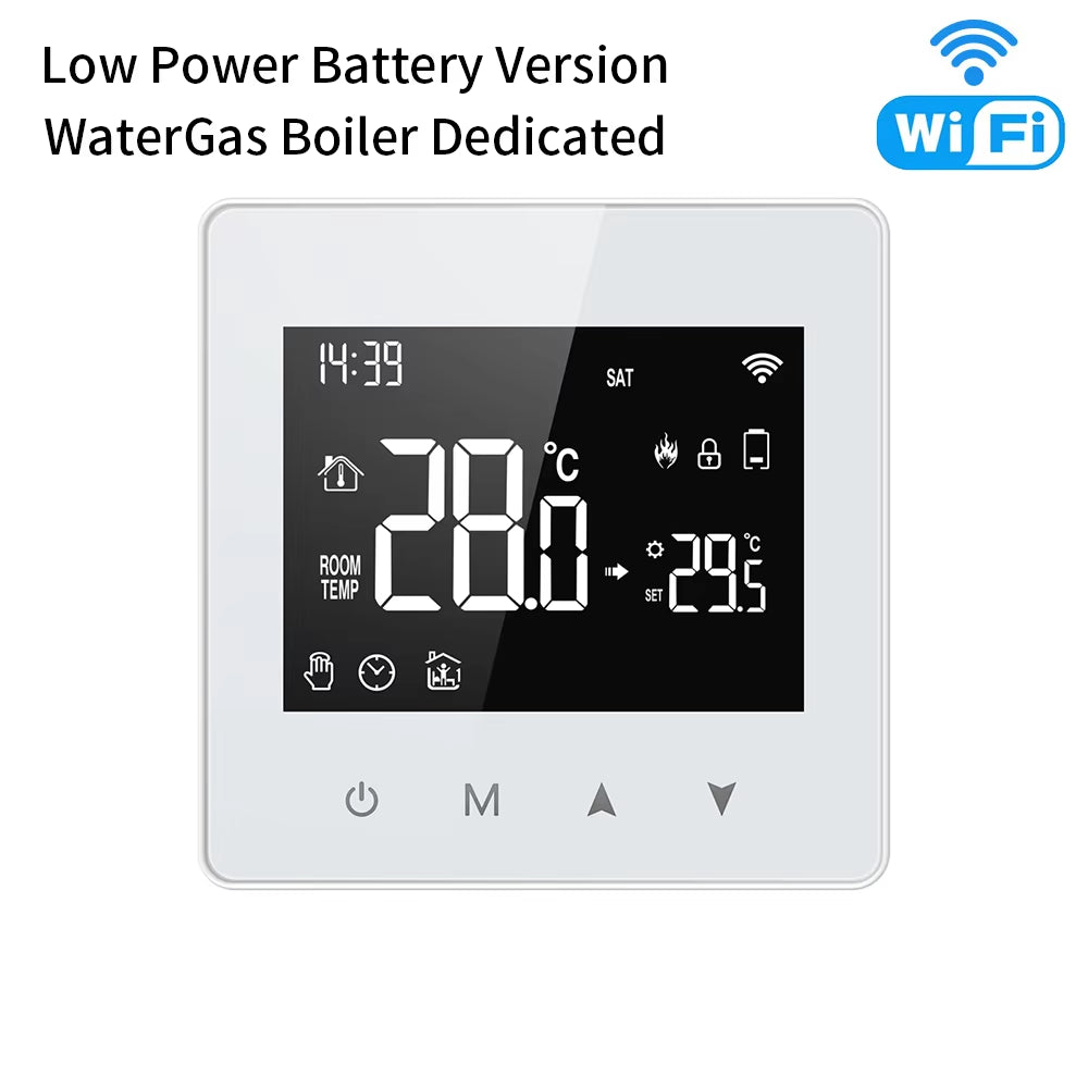 Tuya Wifi/Zigbee Smart Thermostat,Low Power Battery Water Gas Boiler Temperature Controller for Alexa Google Home Alice