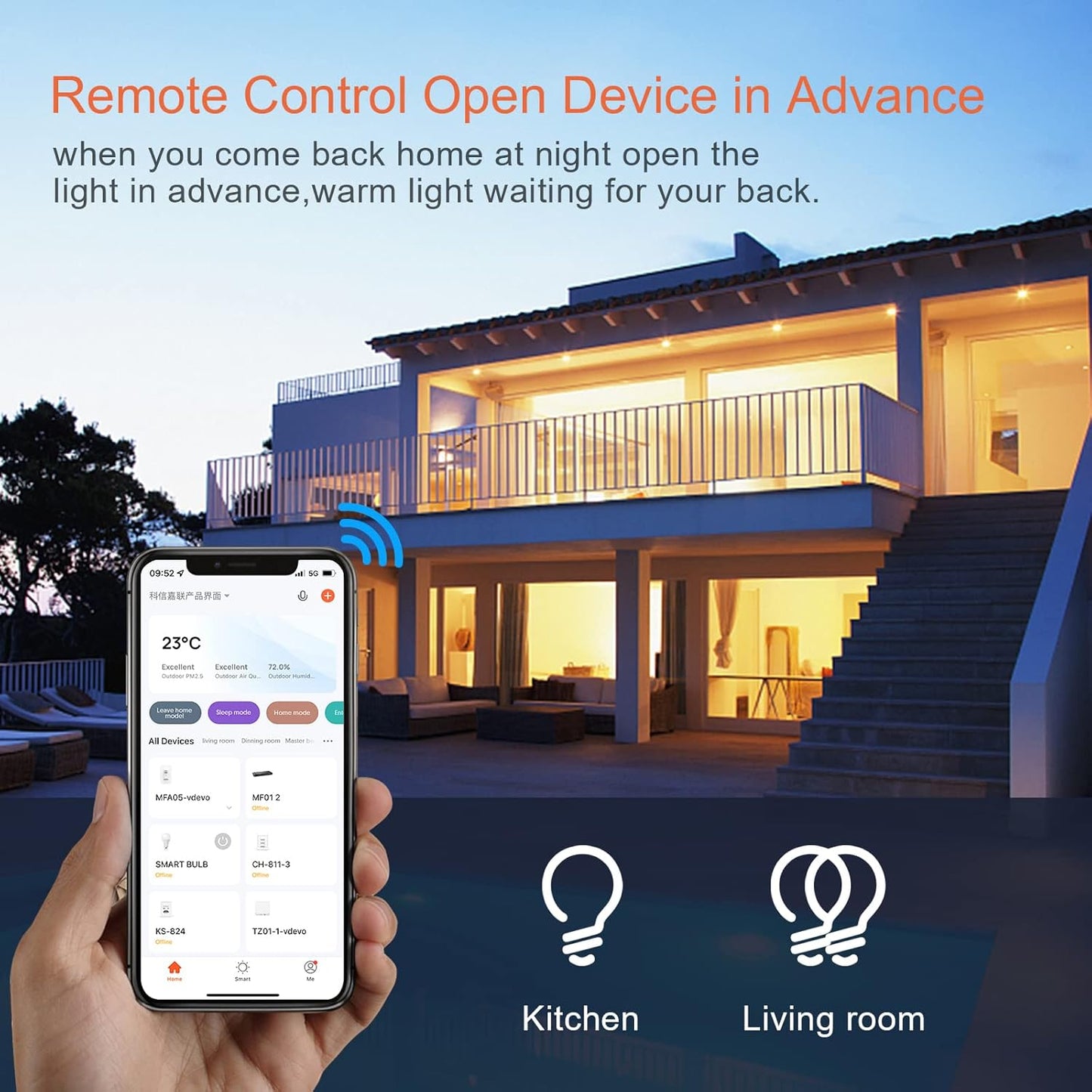 Smart Light Switch, In-Wall Wifi Smart Switch That Compatible with Alexa and Google Assistant, No Hub Required, Neutral Wire Needed, Single-Pole 15A, ETL and FCC Listed,2 Pack