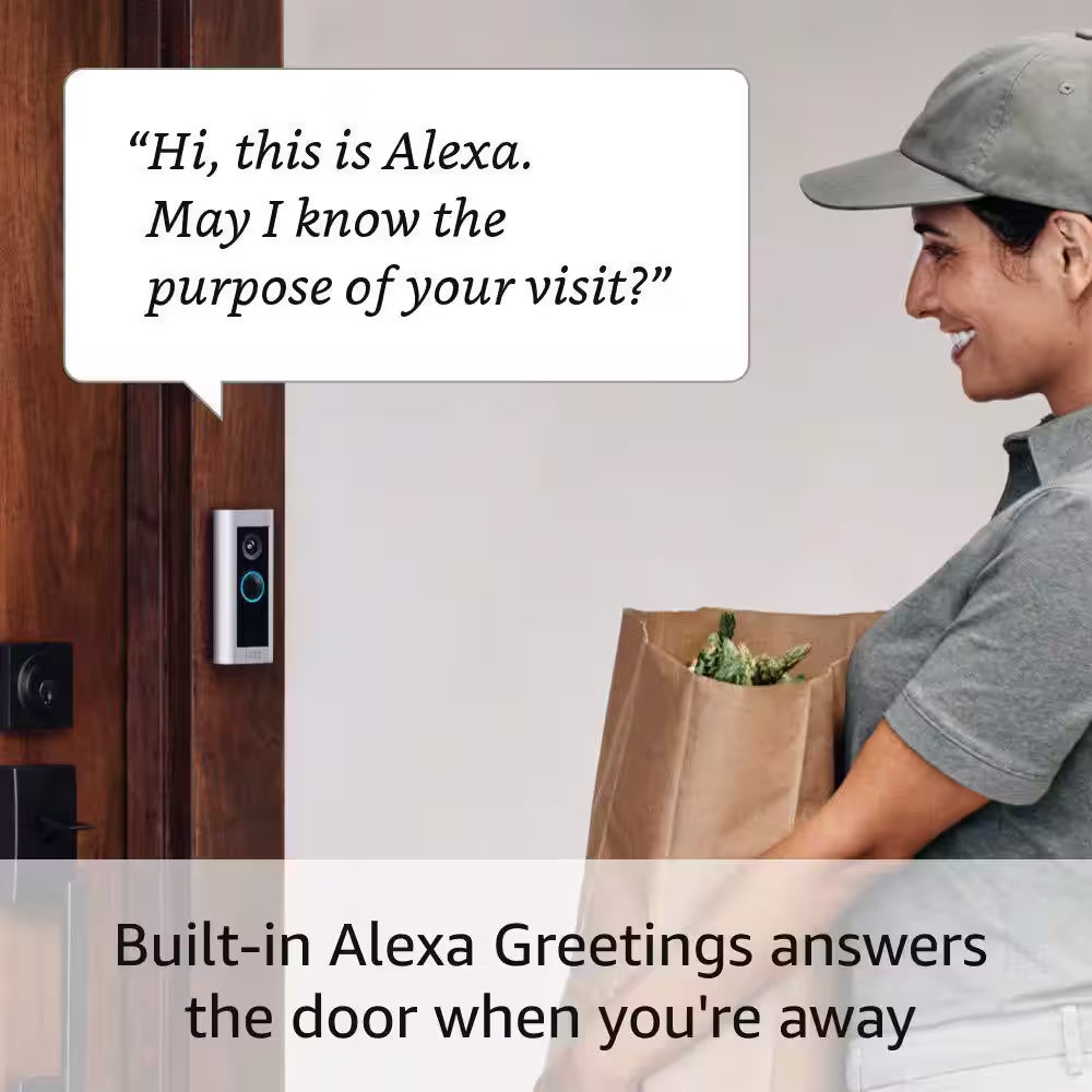 Wired Doorbell Pro - Advanced Smart Wi-Fi Video Doorbell Camera with Full HD Video, Bird's Eye View, and 3D Motion Detection