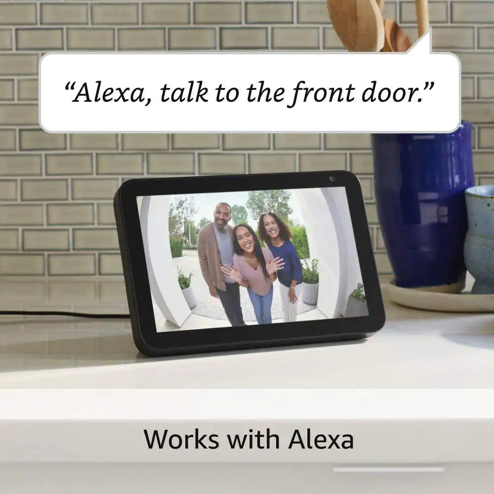 Wired Doorbell Plus - Smart Wi-Fi Video Doorbell Camera with Color Video Previews, Night Vision, and Instant Response Features