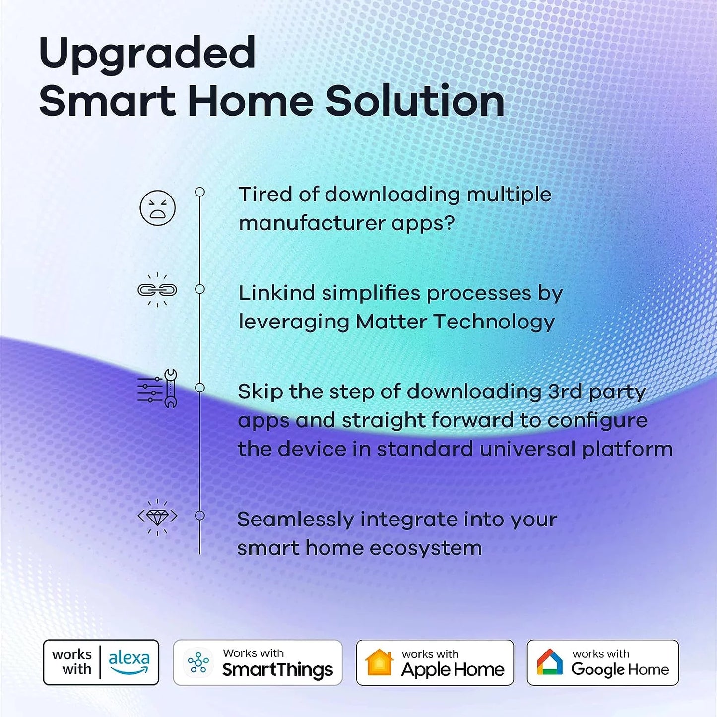 Smart Light Bulbs, Matter Wifi Color Changing LED Light Bulbs, 9W (60Watt Eqv), A19 E26 RGB Dimmable Smart Light Bulbs Work with Alexa, Google Home, Smartthings, Music Sync, 2 Pack