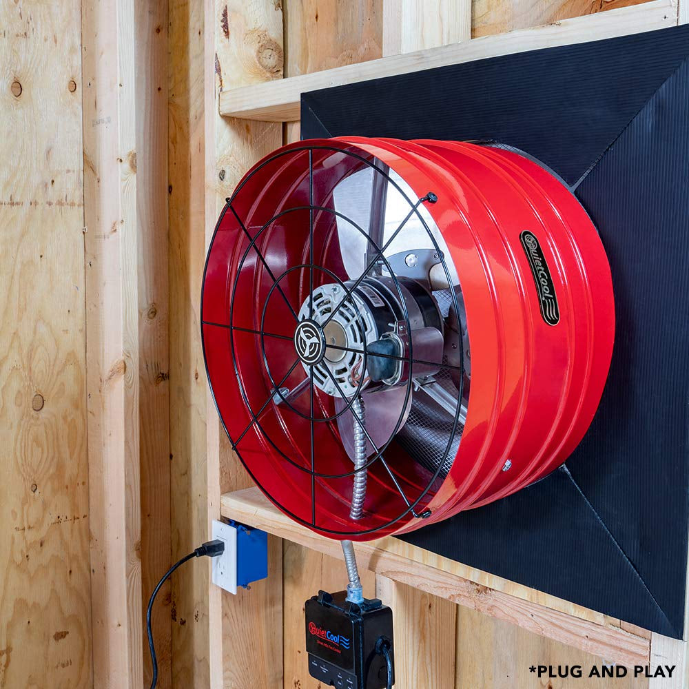 AFG SMT PRO-3.0 Smart Attic Fan for Gable Vents - 2940 CFM - Smart App Control - Thermostat and Humidistat - 20Ft Power Cord - Plug-And-Play - Two Speed