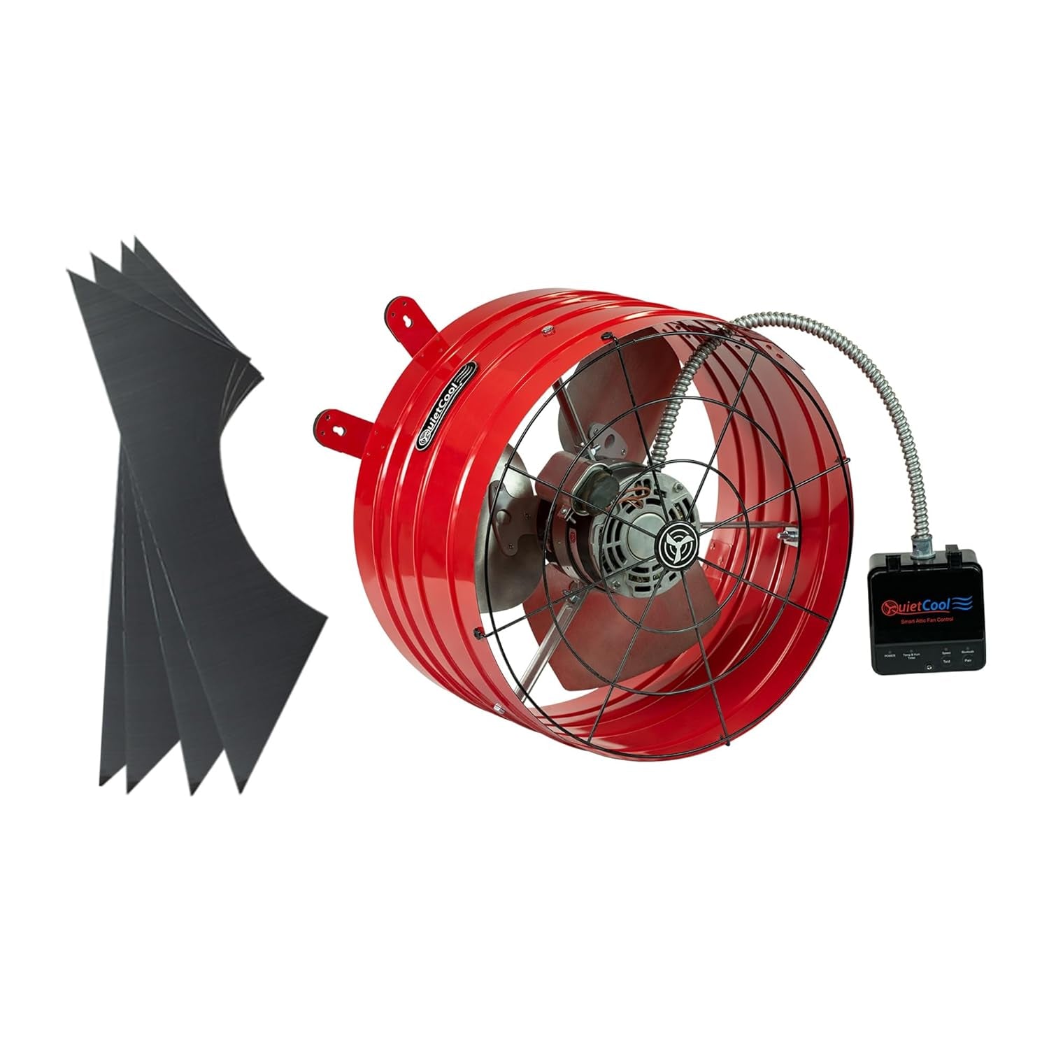 AFG SMT PRO-3.0 Smart Attic Fan for Gable Vents - 2940 CFM - Smart App Control - Thermostat and Humidistat - 20Ft Power Cord - Plug-And-Play - Two Speed