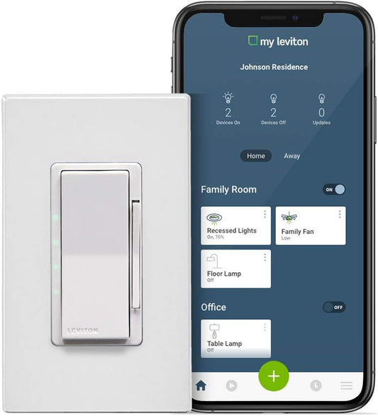 DW4SF-1BW Decora Smart Wi-Fi Fan Speed Controller, White