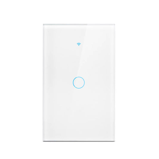 Smart Wifi Touch Switch No Neutral Wire Required Smart Home 1/2/3 Gang Light Switch 100-240V Works with Alexa Hey Google
